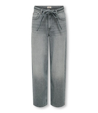 Kids ONLY winter jeansbroek meisjes - grijs - KogGianna - balloon fit