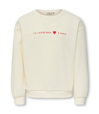 Kids ONLY winter sweater meisjes - wit - KogMarisa - oversize fit