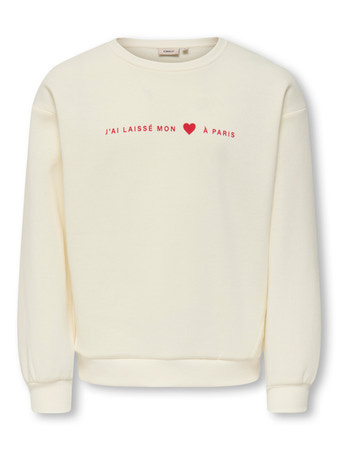 Kids ONLY winter sweater meisjes - wit - KogMarisa - oversize fit afbeelding