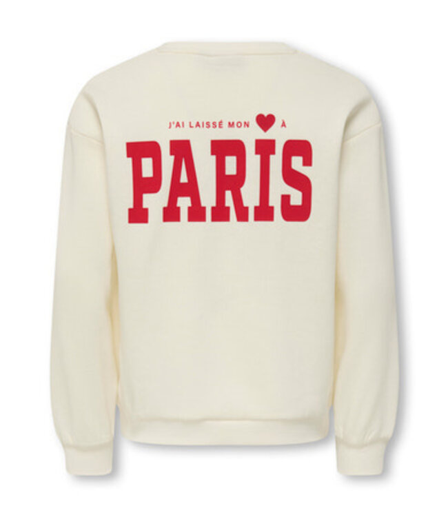 Kids ONLY winter sweater meisjes - wit - KogMarisa - oversize fit