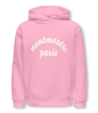 Kids ONLY winter hoodie meisjes - roze - KogHollylife - loose fit