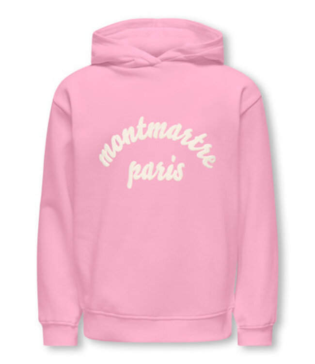 Kids ONLY winter hoodie meisjes - roze - KogHollylife - loose fit