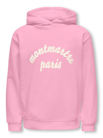 Kids ONLY winter hoodie meisjes - roze - KogHollylife - loose fit afbeelding
