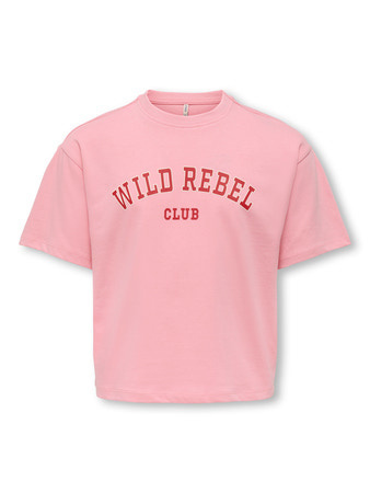 Kids ONLY winter top meisjes - roze - KogJasmine - box fit, korte mouw afbeelding