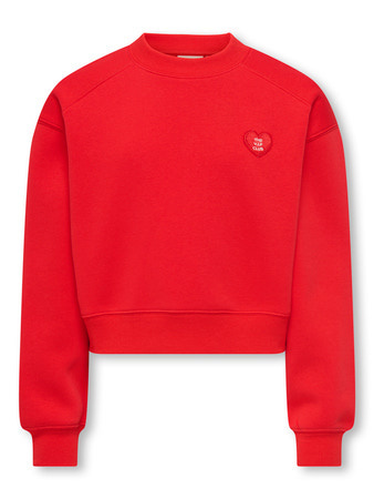 Kids ONLY winter sweater meisjes - rood - KogEvelisa - cropped fit afbeelding