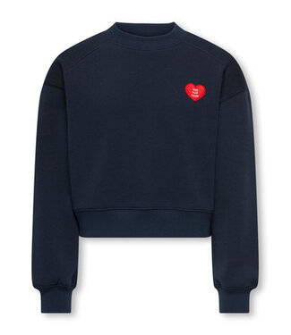 Kids ONLY winter sweater meisjes - blauw - KogEvelisa - cropped fit