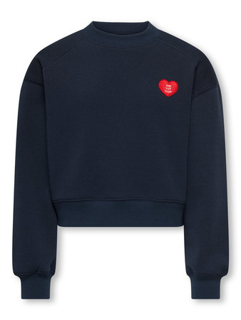 Kids ONLY winter sweater meisjes - blauw - KogEvelisa - cropped fit afbeelding