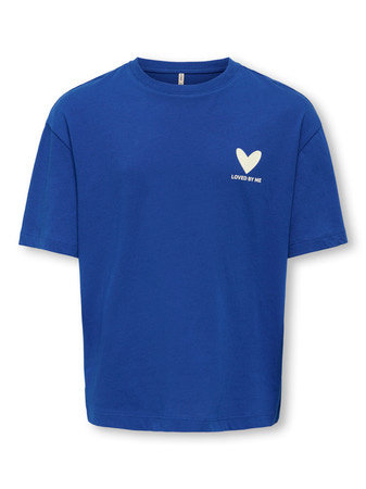 Kids ONLY winter top meisjes - blauw - KogEllie - oversize fit, korte mouw afbeelding