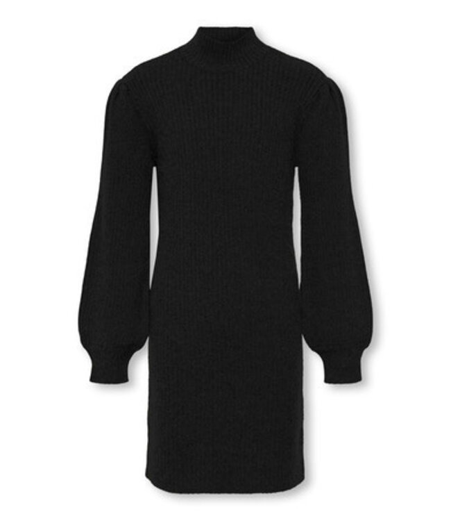 Kids ONLY winter jurk meisjes - zwart - KogKatia - comfort fit, gebreid