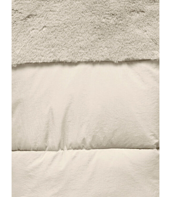 Kids ONLY winter winterjas meisjes - beige - KogWanja - puffer