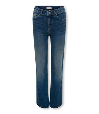 Kids ONLY winter jeansbroek meisjes - blauw - KogJuicy - wide leg fit