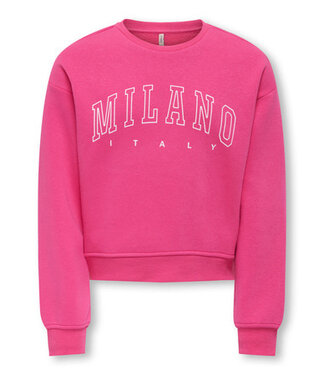Kids ONLY winter sweater meisjes - roze - KogSweat - loose fit