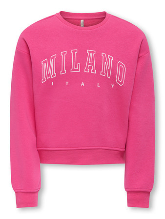 Kids ONLY winter sweater meisjes - roze - KogSweat - loose fit afbeelding