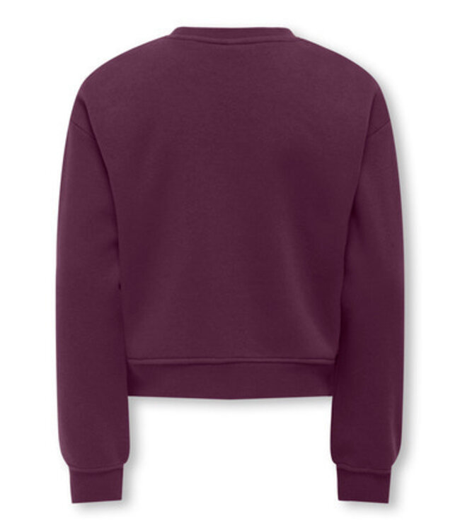 Kids ONLY winter sweater meisjes - paars - KogSweat - loose fit