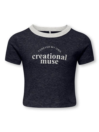 Kids ONLY winter top meisjes - blauw - KogVasity - tight fit, korte mouw afbeelding