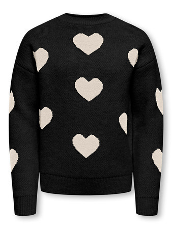 Kids ONLY winter sweater meisjes - zwart - KogNaja - regular fit, gebreid afbeelding