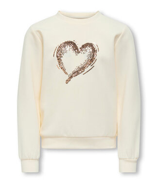 Kids ONLY winter sweater meisjes - wit - KogMarcy - regular fit