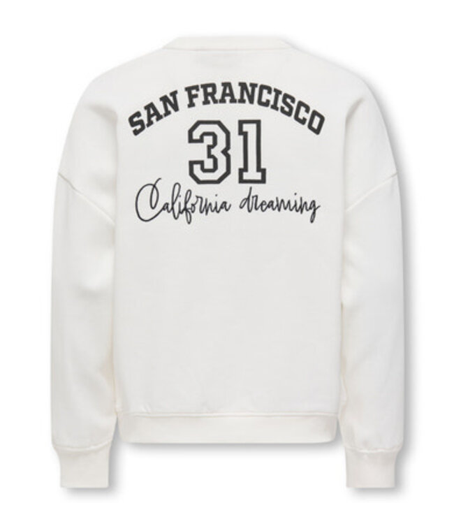 Kids ONLY winter sweater meisjes - wit - KogBila - oversize fit