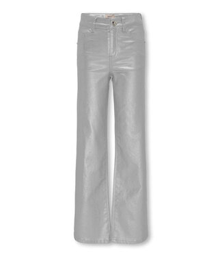 Kids ONLY winter broek meisjes - grijs - KogJuicy - wide leg fit