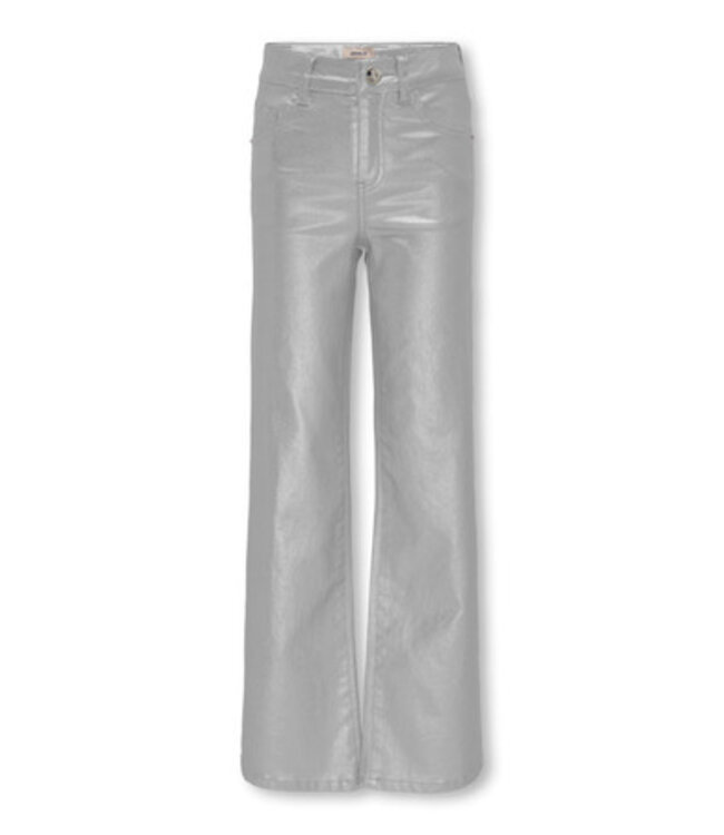Kids ONLY winter broek meisjes - grijs - KogJuicy - wide leg fit