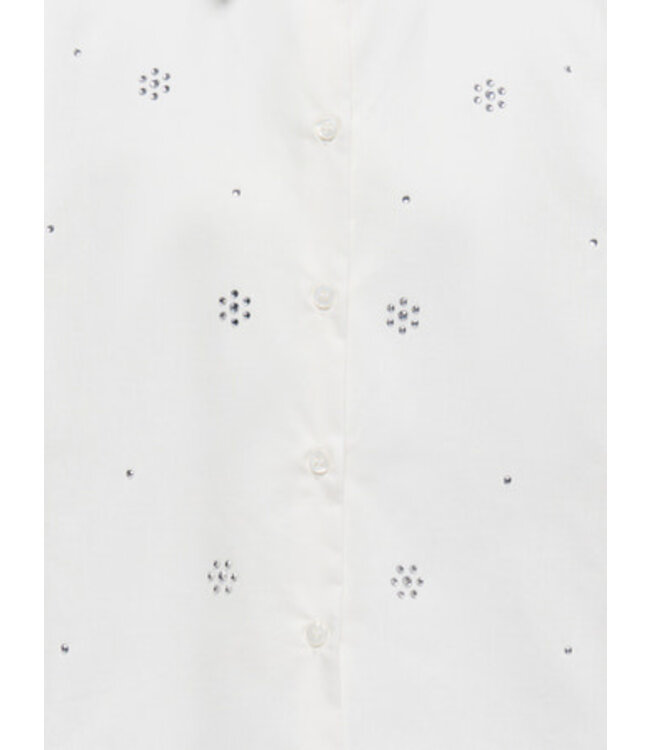 Kids ONLY winter t-shirt meisjes - wit - KogClara - oversize fit