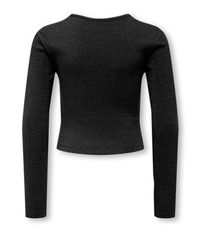 Kids ONLY winter top meisjes - zwart - KogTrinny - tight fit, longsleeve, glitter