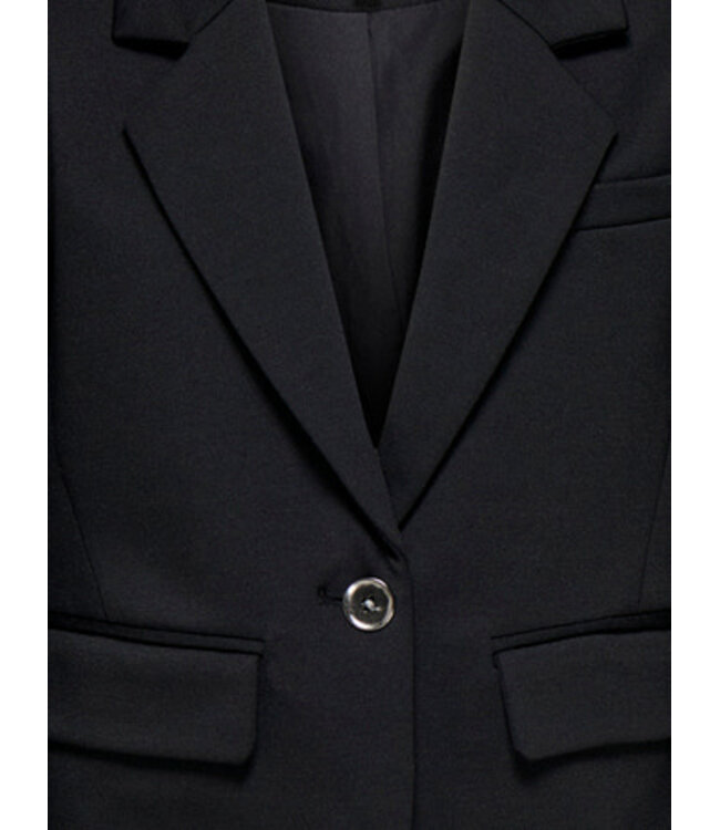 Kids ONLY winter blazer meisjes - zwart - KogPeach - oversize fit