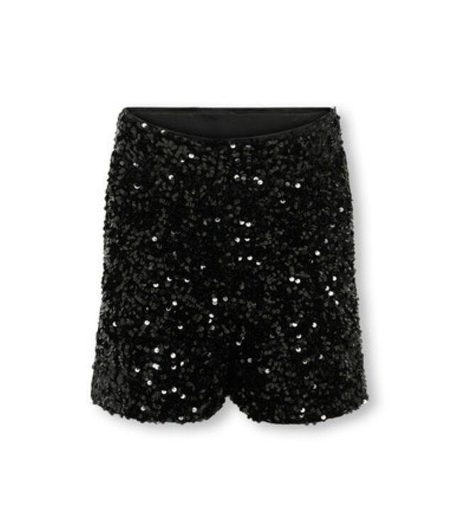 Kids ONLY winter shorts meisjes - zwart - KogConfidence - regular fit, pailletten