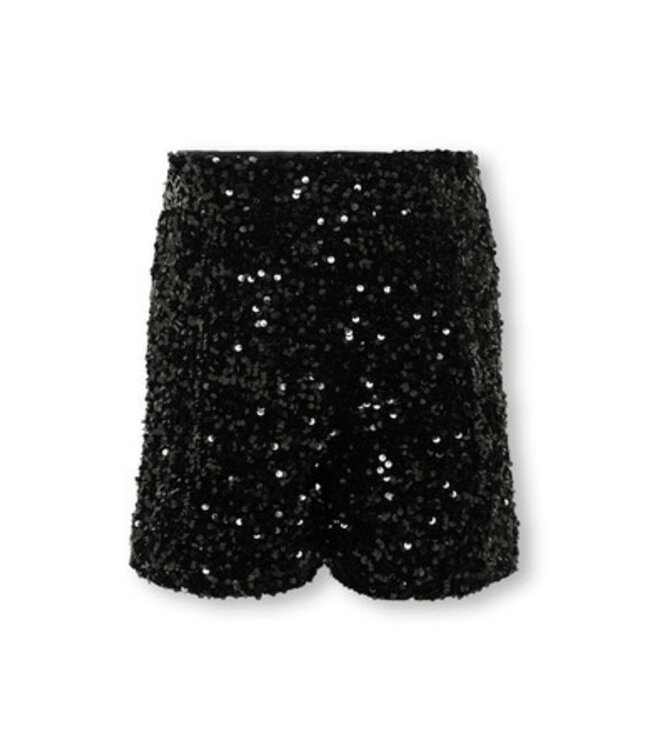 Kids ONLY winter shorts meisjes - zwart - KogConfidence - regular fit, pailletten