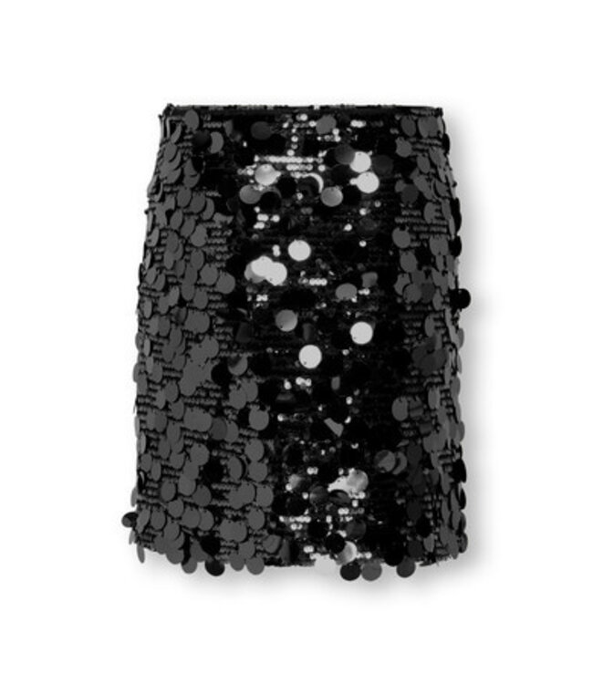 Kids ONLY winter rok meisjes - zwart - KogJadel - pailletten