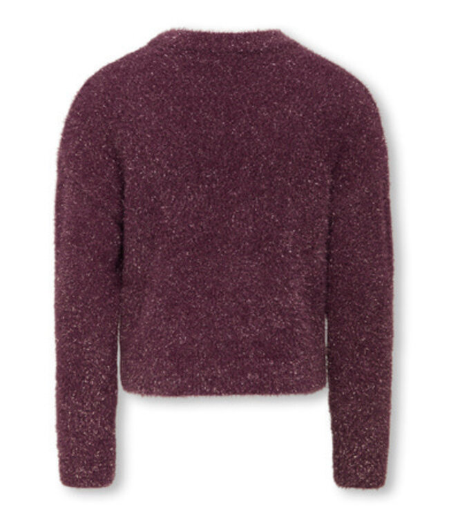 Kids ONLY winter sweater meisjes - paars - KogPiumo - regular fit, glitter