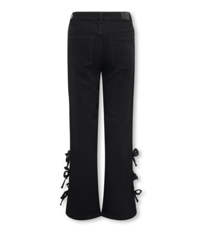 Kids ONLY winter jeansbroek meisjes - zwart - KogHope - wide leg fit