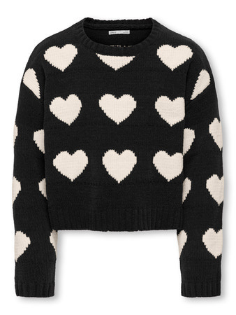 Kids ONLY winter sweater meisjes - zwart - KogSus - regular fit, gebreid afbeelding