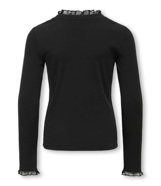 Kids ONLY winter top meisjes - zwart - KogLeslie - regular fit, longsleeve