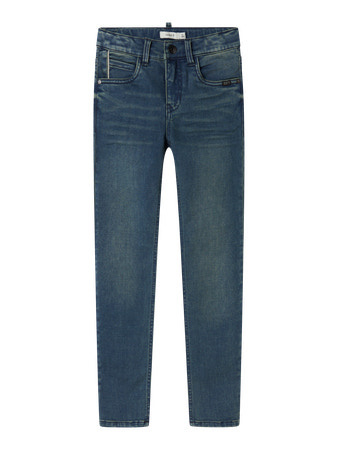 Name it winter jeansbroek jongens - blauw - xslim fit - NkmTheo afbeelding