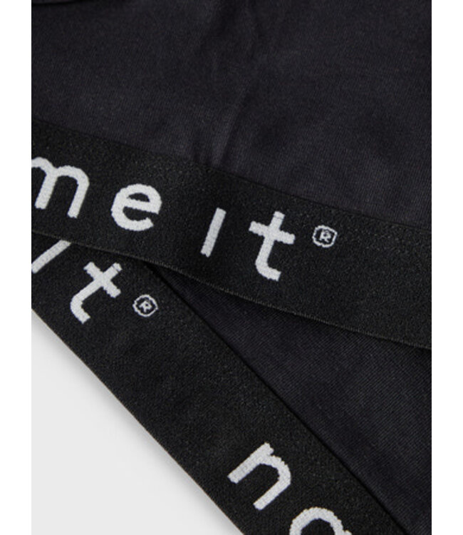 Name it winter ondergoed meisjes - zwart - 2p top - NkfShort