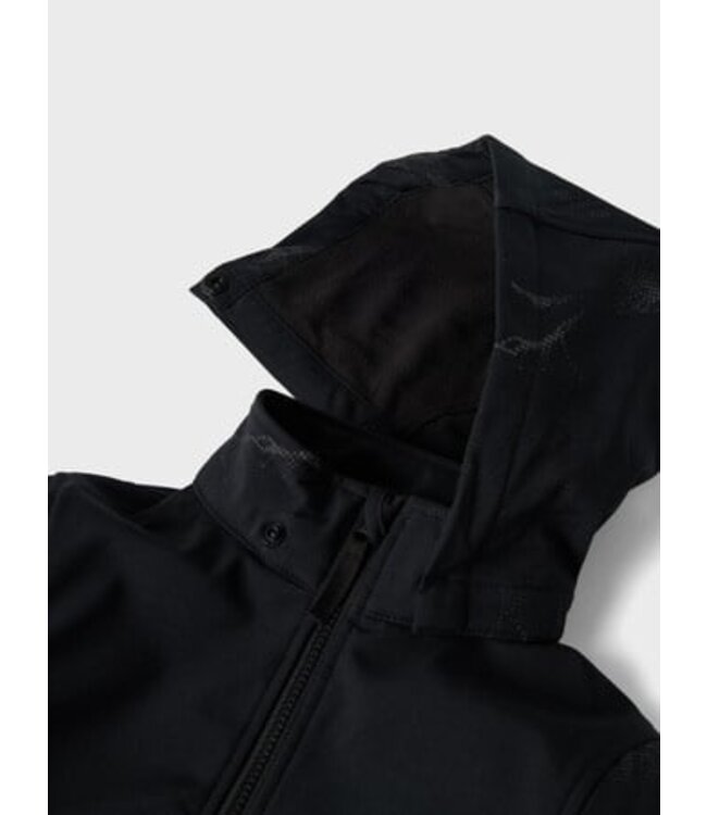 Name it winter softshell jas jongens - zwart - NkmAlf