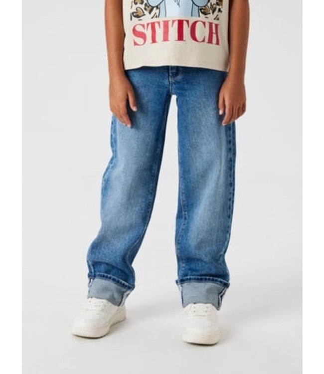 Name it winter jeansbroek meisjes - blauw - straight fit - NkfRose