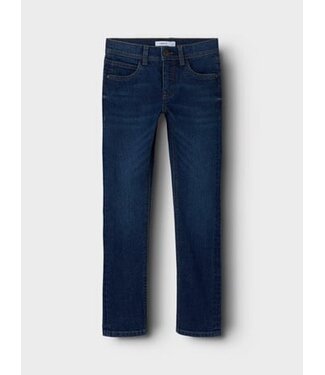 Name it winter jeansbroek jongens - blauw - slim fit - NkmSilas