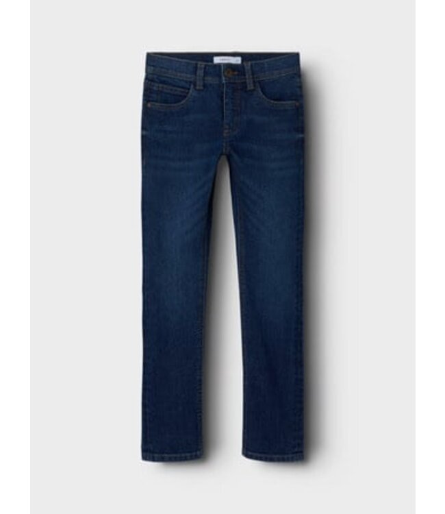 Name it winter jeansbroek jongens - blauw - slim fit - NkmSilas