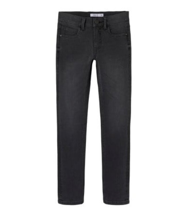 Name it winter jeansbroek jongens - grijs - slim fit - NkmSilas