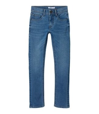 Name it winter jeansbroek jongens - blauw - slim fit - NkmSilas