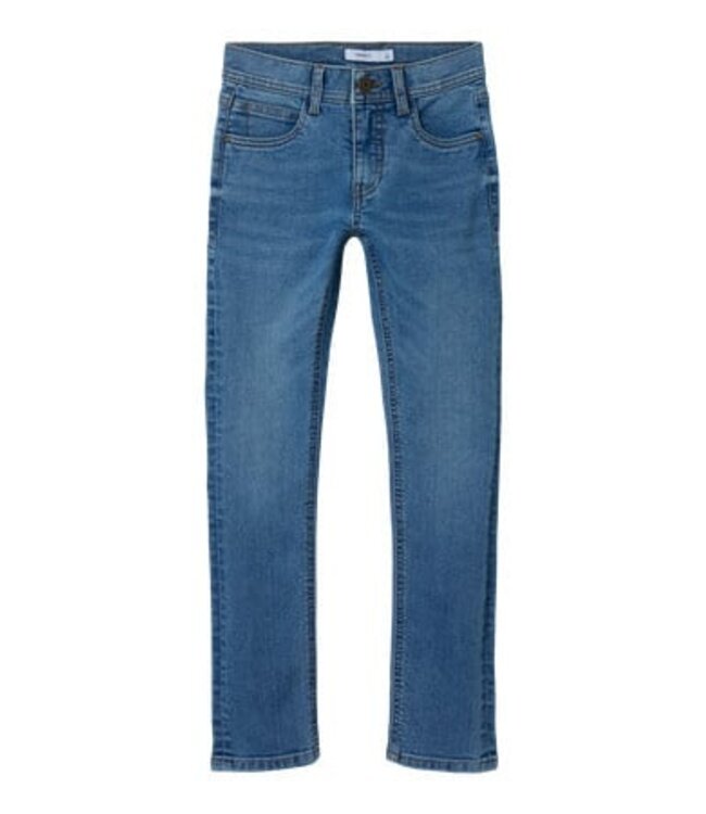 Name it winter jeansbroek jongens - blauw - slim fit - NkmSilas