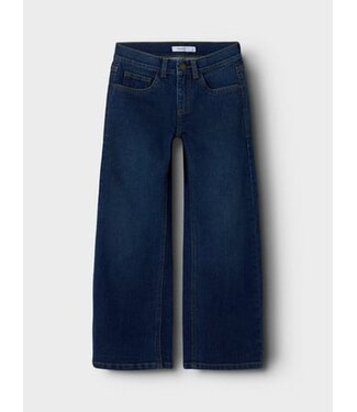 Name it winter jeansbroek meisjes - blauw - wide leg fit - NkfRose