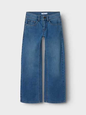 Name it winter jeansbroek meisjes - blauw - wide leg fit - NkfRose afbeelding