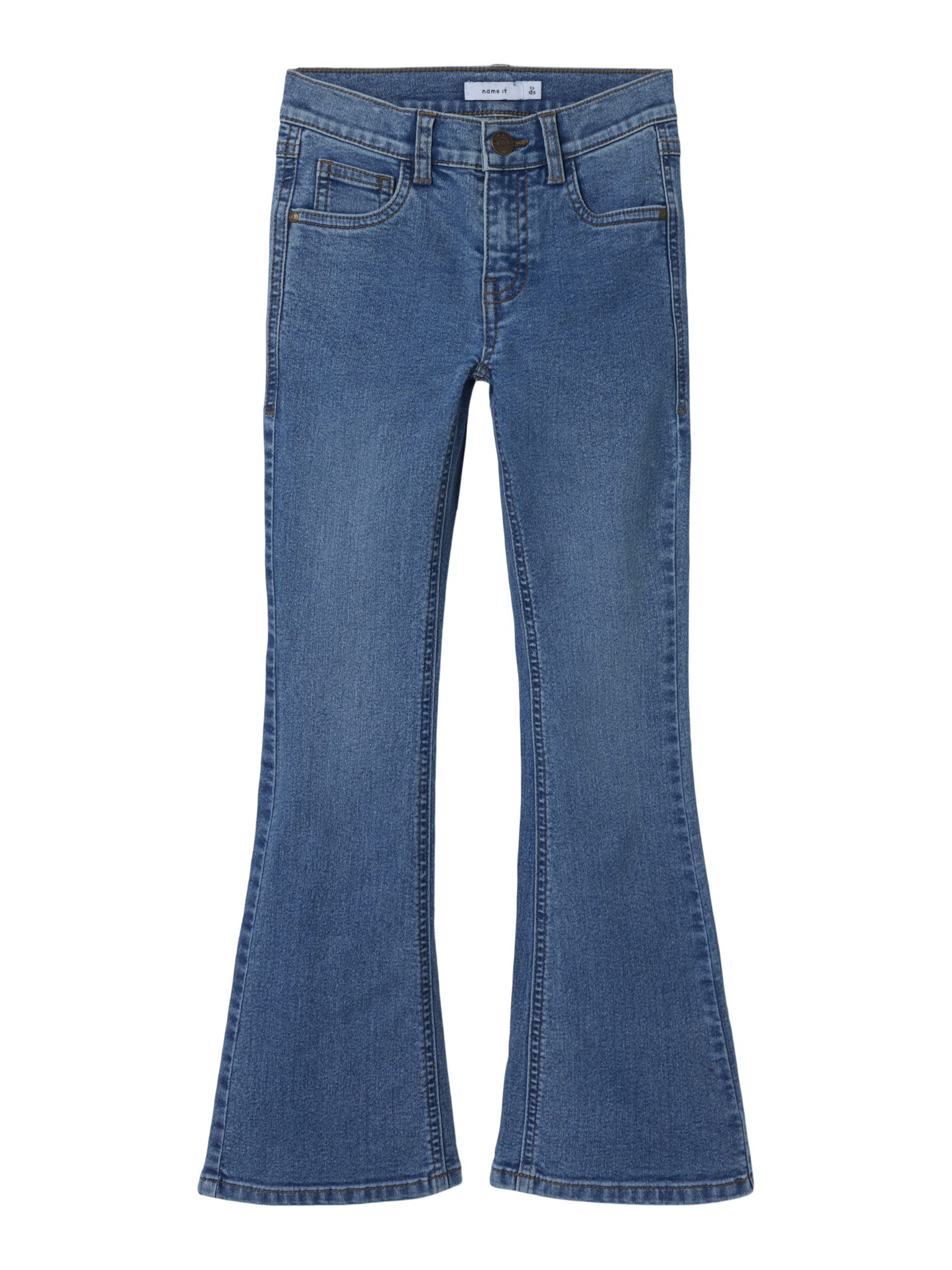 Name it winter jeansbroek meisjes - blauw - bootcut fit - NkfPolly afbeelding