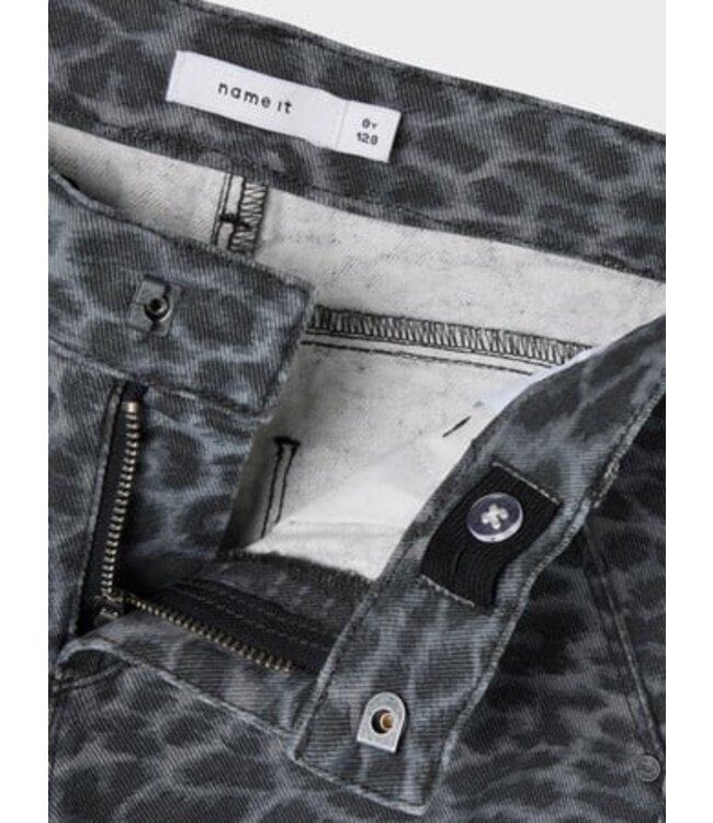 Name it winter broek meisjes - grijs - wide leg fit - NkfRose