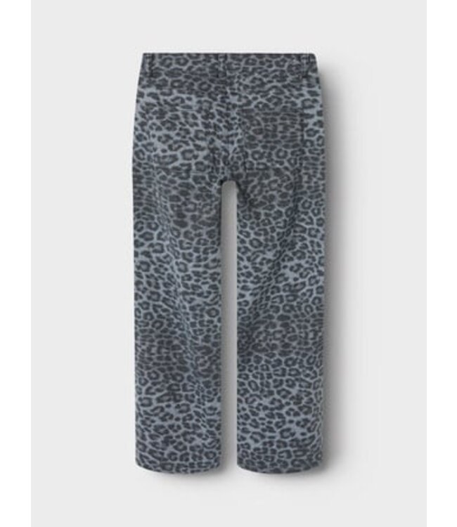 Name it winter broek meisjes - grijs - wide leg fit - NkfRose