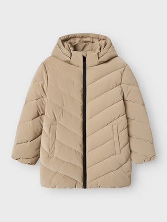 Name it winter winterjas meisjes - beige - midi - NkfMarisa afbeelding