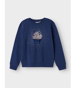 Name it winter sweater meisjes - blauw - regular fit - NkfNuasa